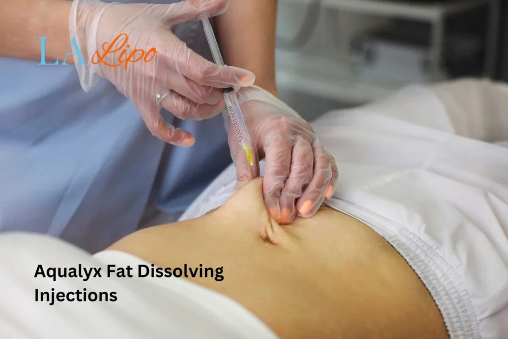 woman having fat dissolving injections Banbury in the stomach