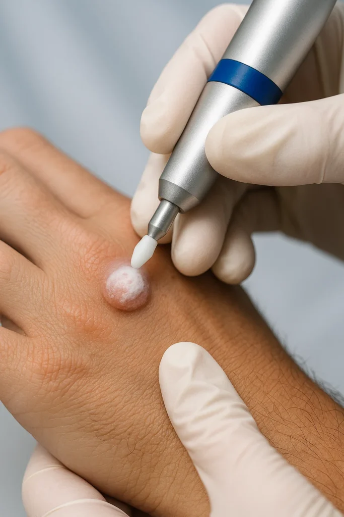 example of wart removal Banbury using cryopen
