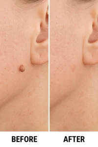 Skin tags removal Banbury before and after