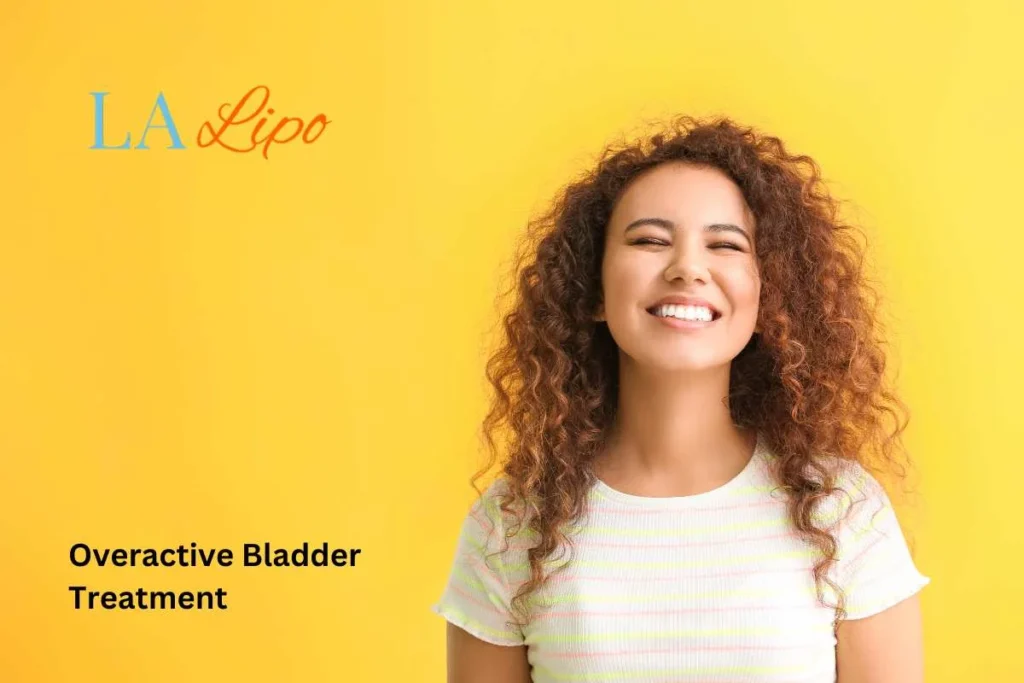 woman smiling about overactive bladder treatment Banbury solutions