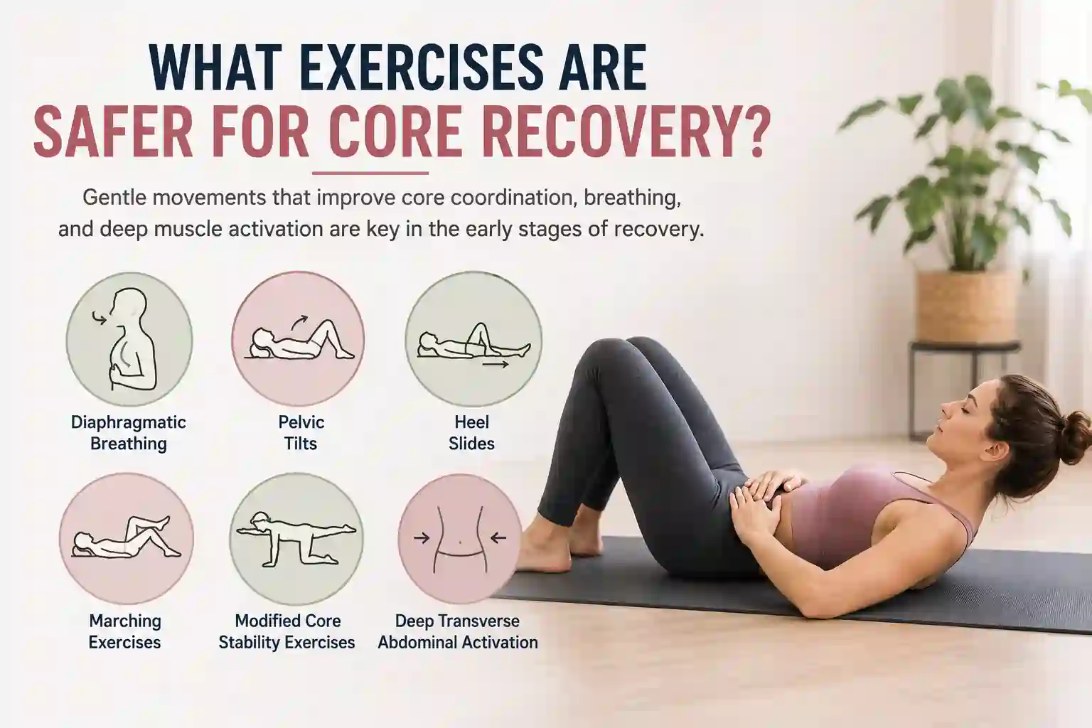 Which exercises may help diastasis recti Banbury?
